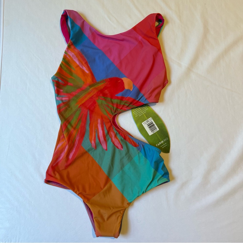 Farm Rio One-Piece Cutout Swimsuit